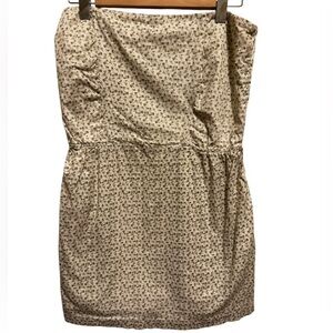 Mudd Strapless Green Mini Dress Juniors Lined Pockets Elastic Waist Back Sz XL